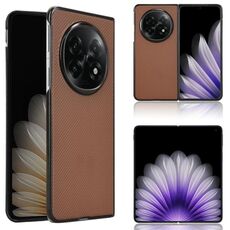 Per OPPO Find N5 Custodia in pelle PU per PC (marrone)