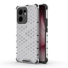 Per OPPO Reno13 F 5G Custodia antiurto a nido d'ape globale per telefono (bianco)