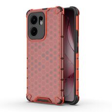 Per OPPO Reno13 F 5G Custodia antiurto a nido d'ape globale per telefono (rosso)