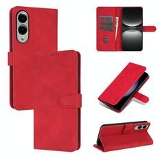 Per Samsung Galaxy S25 Edge 5G AZNS Custodia per telefono in pelle con texture di vitello e pelle al tatto (rosso)