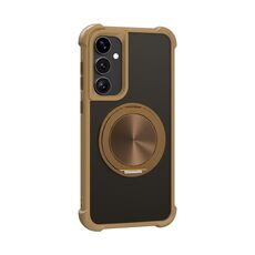 Per Samsung Galaxy S23 FE 5G CD Texture Supporto girevole a 360 gradi MagSafe Custodia per telefono (oro)