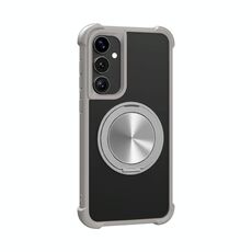 Per Samsung Galaxy S23+ 5G CD Texture Custodia per telefono con supporto girevole a 360 gradi MagSafe (grigio)