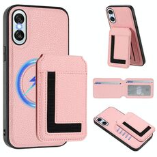 Per Sony Xperia 10 VI CX01 Custodia per telefono con custodia magnetica Magsafe staccabile (rosa)