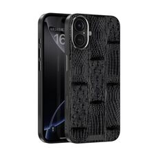 Per iPhone 16 ABEEL Beast Pattern 6D Micro-Embossed MagSafe Custodia per telefono in vera pelle (nero)