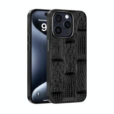 Per iPhone 15 Pro ABEEL Beast Pattern 6D Micro-Embossed MagSafe Custodia per telefono in vera pelle (nero)