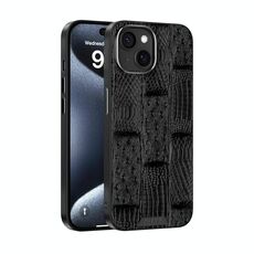 Per iPhone 15 Plus ABEEL Beast Pattern 6D Micro-Embossed MagSafe Custodia per telefono in vera pelle (nero)
