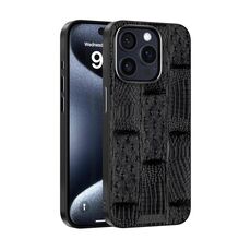 Per iPhone 14 Pro ABEEL Beast Pattern 6D Micro-Embossed MagSafe Custodia per telefono in vera pelle (nero)