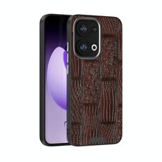 Per OPPO Reno13 Global ABEEL Beast Pattern 6D Micro-Embossed MagSafe Custodia per telefono in vera pelle (marrone)