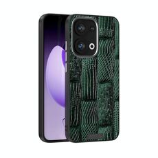 Per OPPO Reno13 Global ABEEL Beast Pattern 6D Micro-Embossed MagSafe Custodia per telefono in vera pelle (verde)