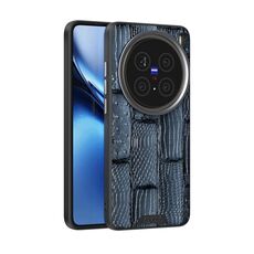 Per vivo X200 Pro mini ABEL Beast Pattern 6D Micro-Embossed MagSafe Custodia per telefono in vera pelle (blu)