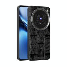 Per vivo X200 Pro ABEEL Beast Pattern 6D Micro-Embossed MagSafe Custodia in vera pelle per telefono (nero)