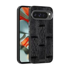 Per Google Pixel 9 / 9 Pro ABEEL Beast Pattern 6D Micro-Embossed MagSafe Custodia per telefono in vera pelle (nero)