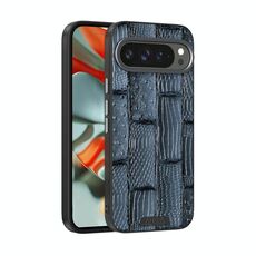 Per Google Pixel 9 / 9 Pro ABEEL Beast Pattern 6D Micro-Embossed MagSafe Custodia per telefono in vera pelle (blu)