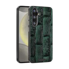Per Samsung Galaxy S24 5G ABEEL Beast Pattern 6D Micro-Embossed MagSafe Custodia per telefono in vera pelle (verde)