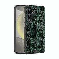 Per Samsung Galaxy S24+ 5G ABEEL Beast Pattern 6D Micro-Embossed MagSafe Custodia per telefono in vera pelle (verde)