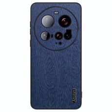 Per Xiaomi 15 Ultra Tree Bark Custodia antiurto in pelle per telefono (blu)