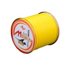 Meirenyu 500m Semi-galleggiante Rocky Fishing Line Linea di pesca in nylon resistente all'usura, Misura: 3.0 (giallo)