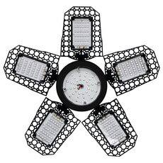 216 LED a cinque foglie pieghevoli trasformabili LED per piante luci per serra vivaio luci di riempimento per piante rosse e blu
