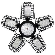 288 LED a cinque foglie pieghevoli trasformabili LED per piante luci per serra vivaio luci di riempimento per piante rosse e blu