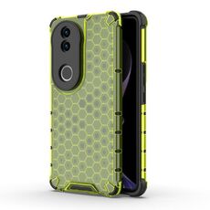 Per vivo V50 5G Global Shockproof Honeycomb PC + TPU Custodia per telefono (verde)