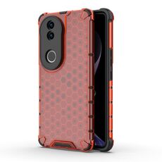 Per vivo V50 5G Global Shockproof Honeycomb PC + TPU Custodia per telefono (rosso)