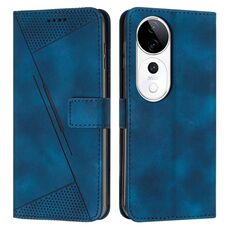 Per vivo V40 / V40 Pro / T3 Ultra Dream Triangle Custodia in pelle con cordino (blu)