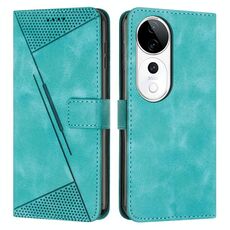 Per vivo V40 / V40 Pro / T3 Ultra Dream Triangle Custodia in pelle con cordino (verde)