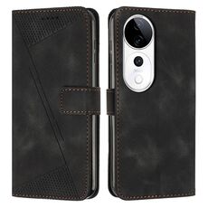 Per vivo V40 / V40 Pro / T3 Ultra Dream Triangle Custodia in pelle con cordino (nero)