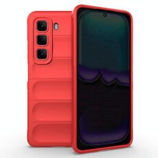 Per Infinix Hot 50 4G Global Magic Shield TPU + Custodia in flanella per telefono (rosso)