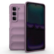 Per Infinix Hot 50 4G Global Magic Shield TPU + Custodia in flanella per telefono (viola)