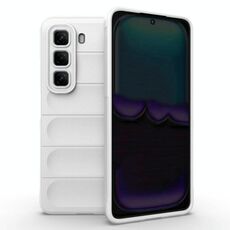 Per Infinix Hot 50 4G Global Magic Shield TPU + custodia in flanella per telefono (bianco)