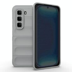 Per Infinix Hot 50 Pro 4G Global Magic Shield TPU + Custodia in flanella per telefono (grigio)