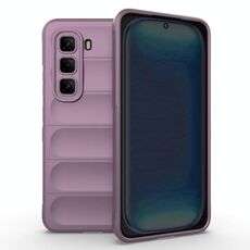 Per Infinix Hot 50 Pro 4G Global Magic Shield TPU + Custodia in flanella per telefono (viola)
