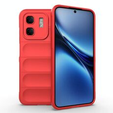 Per Infinix Hot 50i 4G Global Magic Shield TPU + Custodia in flanella per telefono (rosso)