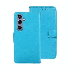 Per Samsung Galaxy S25+ 5G idewei Crazy Horse Texture Custodia in pelle per telefono (blu cielo)