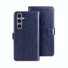 Per Samsung Galaxy S25+ 5G idewei Crazy Horse Texture Custodia in pelle per telefono (blu)