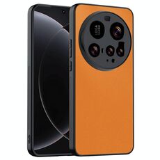 Per Xiaomi 15 Ultra Custodia in pelle ultra sottile e semplice (arancione)
