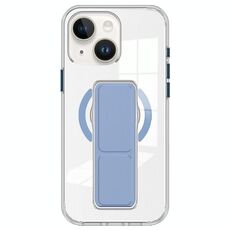 Per iPhone 15 Plus / 14 Plus Custodia per telefono con cinturino trasparente MagSafe (blu)