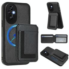 Per Honor 200 Pro CX01 Custodia per telefono con custodia magnetica Magsafe staccabile (nera)