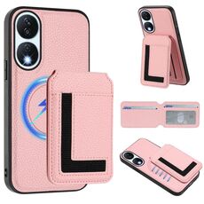 Per Honor X7b / Play 8T CX01 Custodia per telefono con custodia magnetica Magsafe staccabile (rosa)