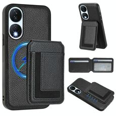 Per Honor X7b / Play 8T CX01 Custodia per telefono con porta carte magnetico Magsafe staccabile (nero)