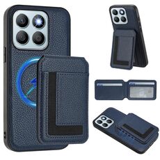 Per Honor X8b CX01 Custodia per telefono con porta carte magnetico Magsafe staccabile (blu scuro)