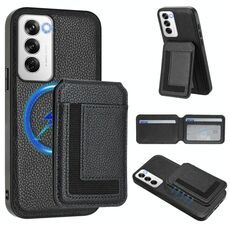 Per OPPO Reno12 Global CX01 Custodia per telefono con custodia magnetica Magsafe staccabile (nero)