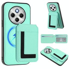 Per Redmi 14C 4G / 14R / A4 5G CX01 Custodia per telefono con custodia magnetica Magsafe staccabile (verde menta)