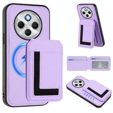 Per Redmi 14C 4G / 14R / A4 5G CX01 Custodia per telefono con custodia magnetica Magsafe staccabile (viola chiaro)