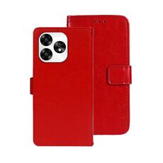 Per Umidigi A15 idewei Crazy Horse Texture Custodia in pelle per telefono (rosso)