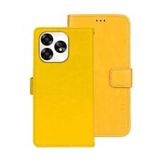 Per Umidigi A15 idewei Crazy Horse Texture Custodia in pelle per telefono (giallo)