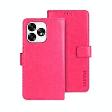 Per Umidigi A15 idewei Crazy Horse Texture Custodia in pelle per telefono (rosso rosa)