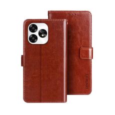 Per Umidigi A15 idewei Crazy Horse Texture Custodia in pelle per telefono (marrone)