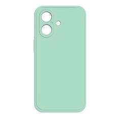 Per iPhone 16 Custodia per telefono in silicone liquido imitazione (ciano chiaro)